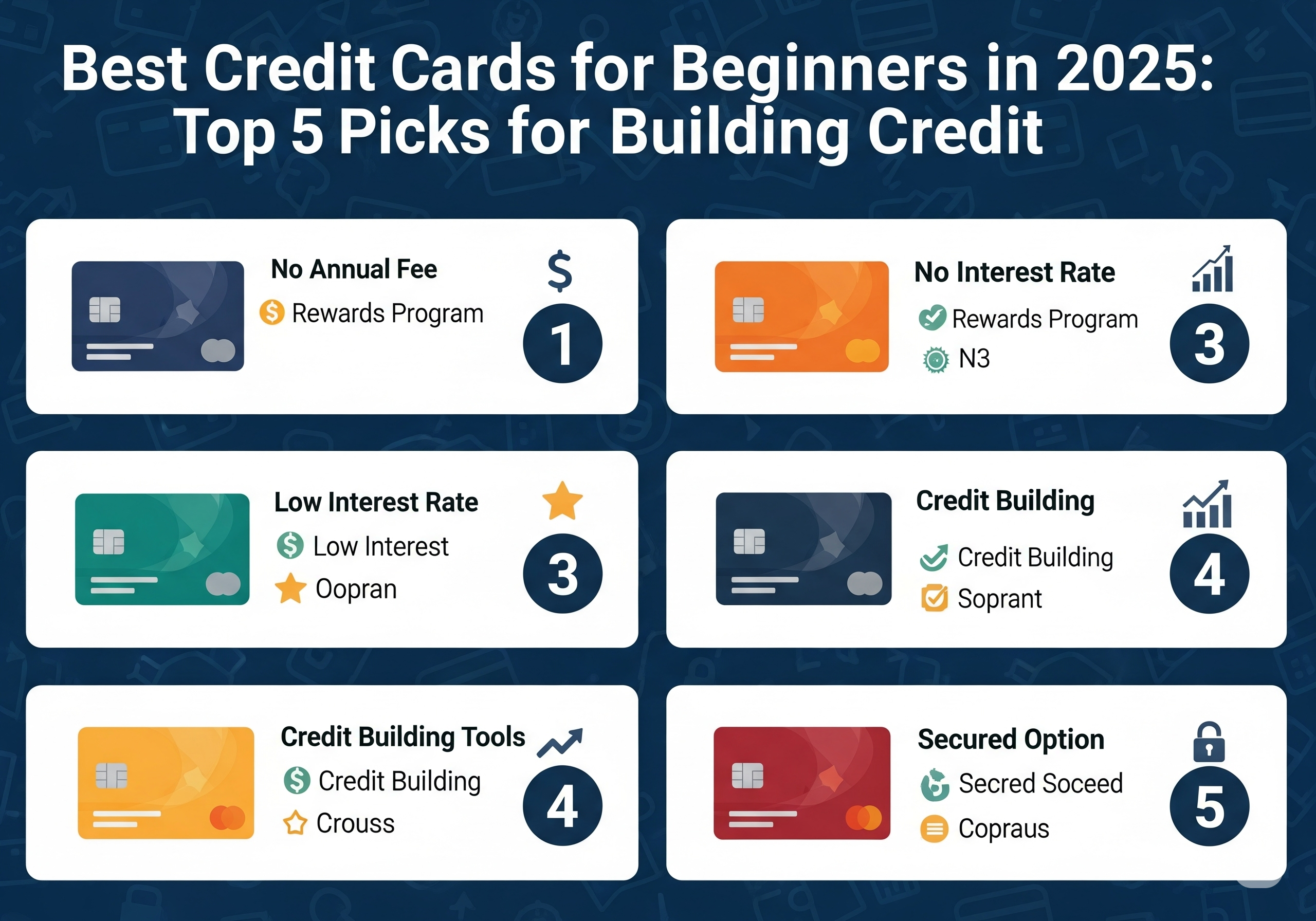 Best Credit Cards for Beginners in 2025
