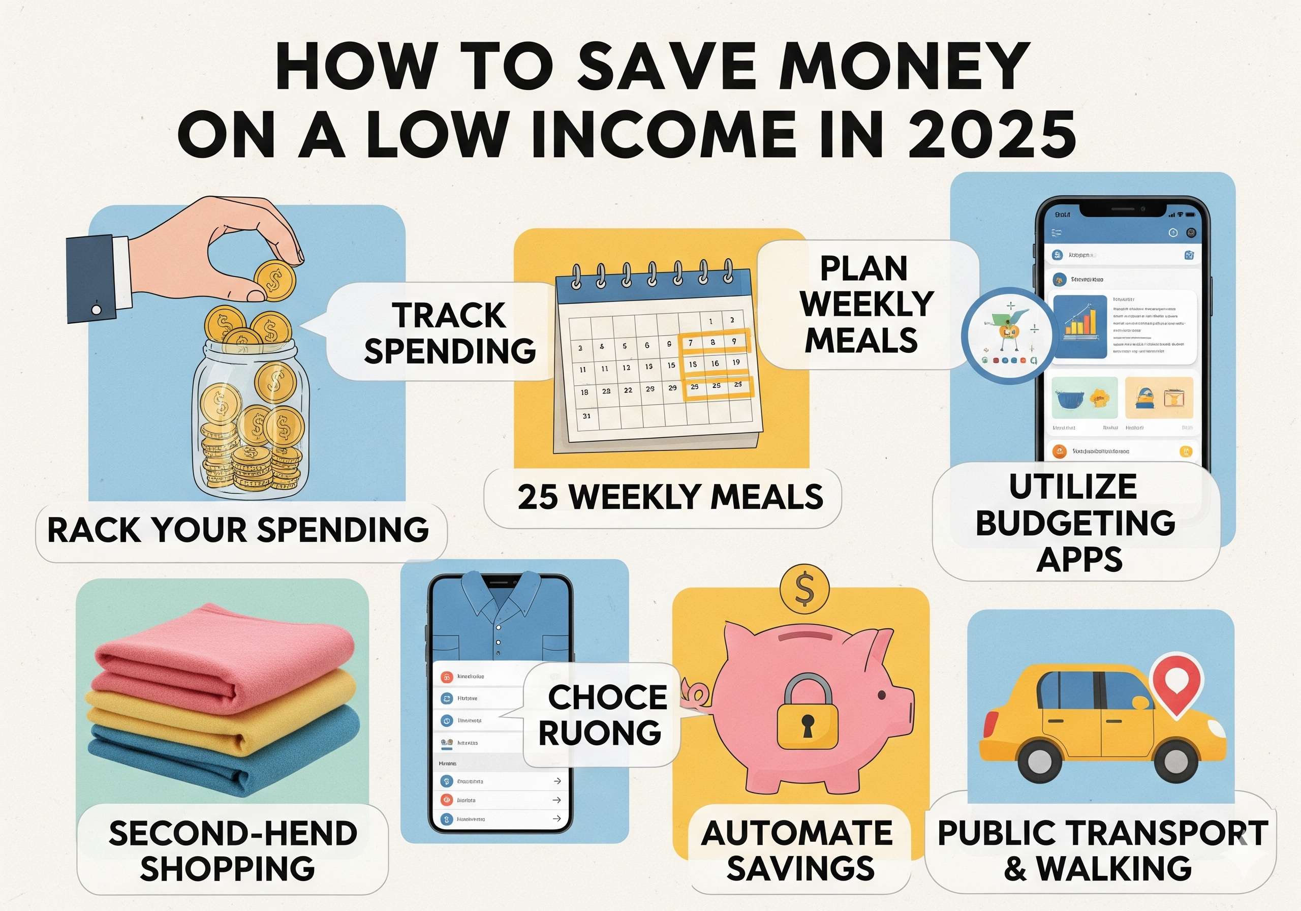 How to Save Money on a Low Income in 2025