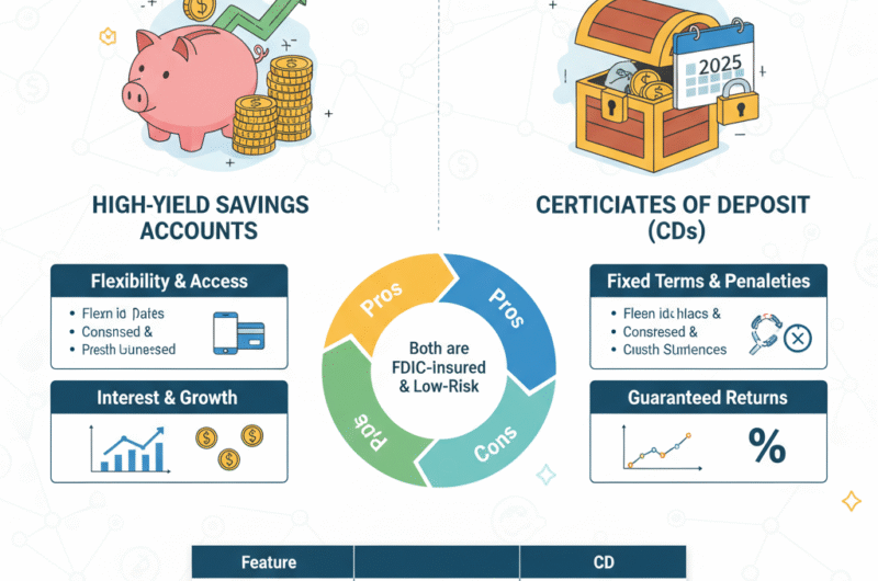 High-Yield Savings Accounts vs CDs 2025