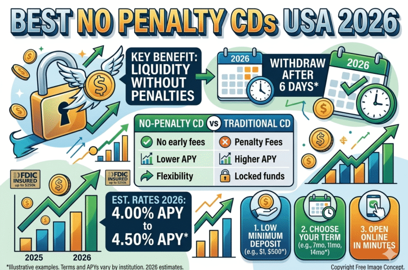 Best No Penalty CDs USA 2026